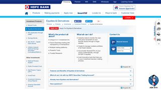 Online Trading Account, Online Share Trading, Online ... - HDFC Bank