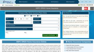 HDFC Ergo Home Insurance | Reviews, Plans & Features - PolicyX.com