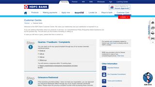 HDFC Bank Customer Care Centre - Phone Number | Address | Email ...
