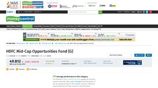 HDFC Mid-Cap Opportunities Fund (G) [50.669] | HDFC Mutual Fund ...