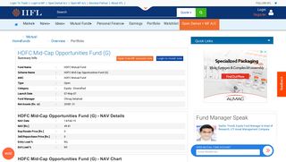 HDFC Mid-Cap Opportunities Fund (G) - HDFC Mutual Fund -Nav ...