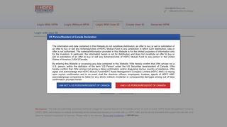 Login With User - HDFC Mutual Fund