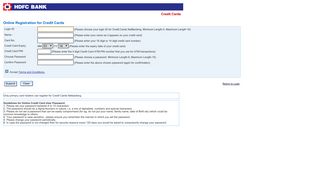 Welcome to HDFC Bank - NetBanking Registration