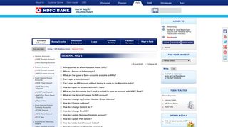 General FAQs- HDFC BANK