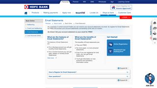 Bank Statement | HDFC Bank: Email Statement, Online Bank Account ...