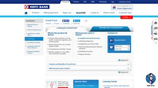 InvestTrack - HDFC Bank