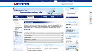 NRI Mutual Funds - HDFC Bank