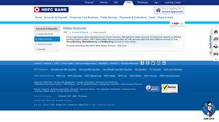 HDFC Bank| Salary accounts