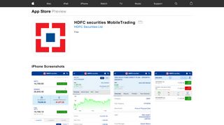 HDFC securities MobileTrading on the App Store - iTunes - Apple