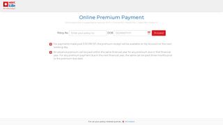 HDFC Life|Online Premium Payment