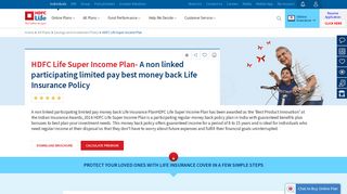 HDFC Life Super Income Plan