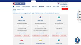 Loans - Apply for Bank Loan Online in India with HDFC Bank