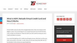 What is HDFC Netsafe Virtual Credit Card and How it Works