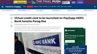 Virtual credit card to be launched on PayZapp: HDFC Bank honcho ...