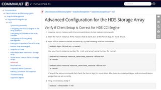 Advanced Configuration for the HDS Storage Array