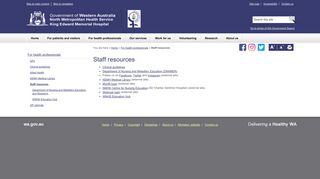 Staff resources