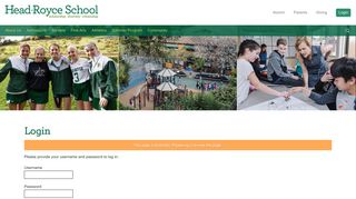 Head-Royce School - Login