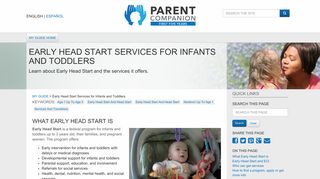 Early Head Start Services for Infants and Toddlers | Parent Companion ...