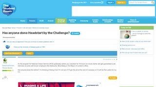 Has anyone done Headstart by the Challenge? - The Student Room