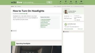 How to Turn On Headlights: 8 Steps (with Pictures) - wikiHow