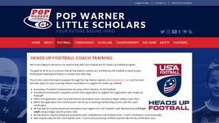 Heads Up Football Coach Training - Blue Sombrero