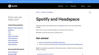 Spotify and Headspace - Spotify