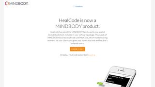 MINDBODY: Healcode is now a MINDBODY product
