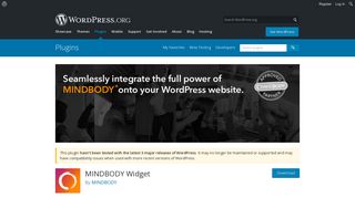 MINDBODY Widget | WordPress.org