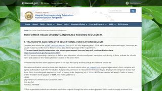 For Former Heald Students and Heald Records Requesters