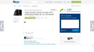 SOLVED: login portal trying to login and download Heald to - Fixya