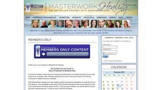 Members Only « MasterWorks Healing