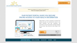 Learn about Patient Portal - Sun Life Family Health Center