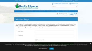 Member Login | NICHI Health Alliance | Northern Ireland