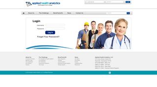 AHA - Login - Applied Health Analytics