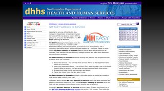 NH EASY - New Hampshire Department of Health and Human Services