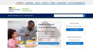 For Maryland HealthChoice Members - MedStar Family Choice