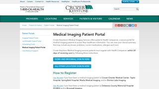 Medical Imaging Patient Portal - Crozer-Keystone Health System - PA