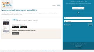 Patient Portal Login Page