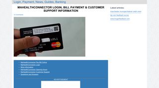 ma health connector pay bill - Login, Payment, News, Guides, Banking