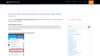 How can I help a patient troubleshoot patient portal login issues ...