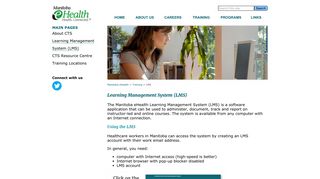 Learning Management System (LMS) - Manitoba eHealth