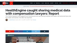 HealthEngine caught sharing medical data with compensation lawyers ...