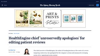 HealthEngine chief 'unreservedly apologises' for editing patient reviews
