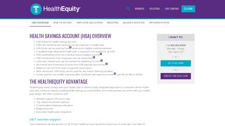 Health savings accounts (HSAs) - HealthEquity