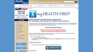For Associates - my HEALTH FIRST