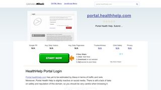 Portal.healthhelp.com website. HealthHelp Portal Login.