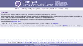 HealthInfoNet - HealthReach Community Health Centers