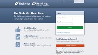 Health Net Commercial - CA Provider Tools