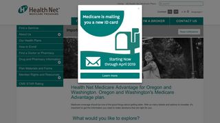 Health Net Medicare Advantage for Oregon and Washington