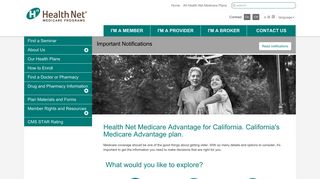 Medicare Advantage in California | California Health Net Advantage